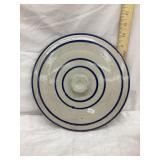 Blue Banded 3 Gal. Stoneware Lid, 10