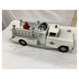 Vintage Tonka Pressed Steel White Fire Truck,