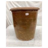 Galena Pottery 2 Gal. Storage Jar, Hole in