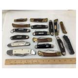 (17) Folding/Pocketknives, Varying Makers-Sizes &