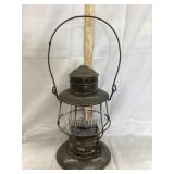 B.C.R.& N. Railroad Lantern w/ Embossed Globe,