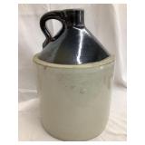 1 Gal. Stoneware Cone Top Jug, Shoulder Chips,