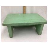 Primitive Painted Wood Stool, 5 1/4'T, 12 1/2'L,