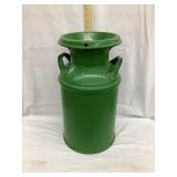 Painted 5 Gal. Galvanized Milk Can, 19 1/2'T