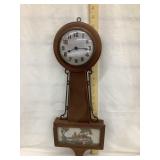 Gilbert Hanging Clock, 21 1/2'T, Not Running