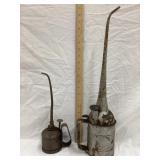 (2) Long Spout Oil Cans, 20'T & 12'T