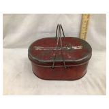 Child's Metal Lunch Pail, 9'W, 3 3/4'T, 6'D