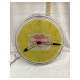Meadow Gold Ice Cream Plastic Clock, 16'
