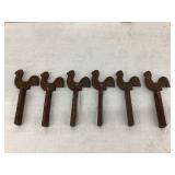 Cast Iron 'Shooting Gallery/Game' Roosters, 8'T