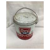 Sigman's Lard Tin Pail, 4 lb. Can, 6'T