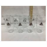 (8) Matching Blatz Beer Glasses, 4 1/2'T