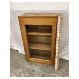 1 Door Wooden Display Cabinet, 36 1/2'T, 24
