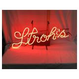 Stroh's Beer Neon Light, Working, 24'x11', Needs