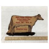 Early Dairy Cattle Congress, Waterloo Iowa 'Cow'