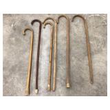 (8) Wood Walking Canes, Incl. (1) Adv. & (1)