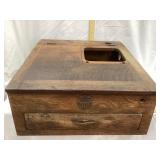 National Cash Register Wooden Base, 8 1/2? T, 17