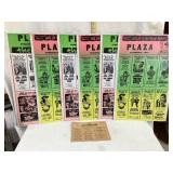 (6) Plaza Theatre Dyersville IA Cardboard Posters