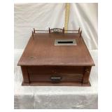 Early Peck's Wood Cash Register, Appears Working