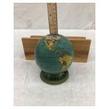 Ohio Art Tin Globe Bank, 4 3/4'T