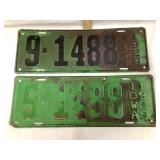 Set of 1929 Iowa License Plate