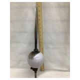 Lightning Rod Glass Globe & Partial Rod, 5'T