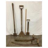 (5) Hay & Corn Knives, NO SHIPPING