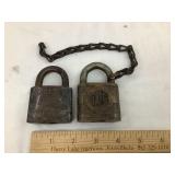 Deere & Co. and CRI&P RR Brass Padlocks, No Keys