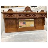 Ornate Trim/Top Wood Pc. w/ Mirror, 27'T, 45'W,