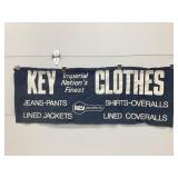 Key Clothes Denim Adv. Sign, 62' x 22 1/2'