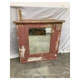 Primitive Painted Wooden 'Built In' Medicine