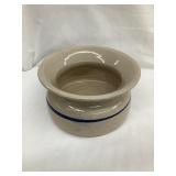Blue Banded Stoneware Spittoon, 4'T, 7 1/2'