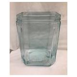 Delco-Light Battery Jar, Light Blue, 10 1/2'T,
