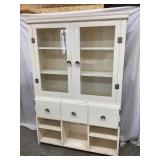 2 Pc. Painted Wooden Kitchen/Doctor's Cupboard,