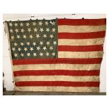 44 Star US Flag, Hand Sewn Stars, 116' x 92',