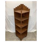Corner 5 Tier Wooden Shelf, 56 1/2'T, 15 1/2' x