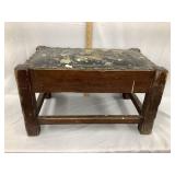 Primitive Mission Style Foot Stool, 17'L, 9