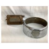 Sears Cast Iron Door??? & Beacon Ray Lantern Base,