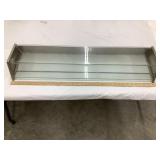 Countertop Glass Display Case w/ Aluminum Ends,