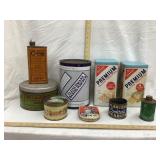 Lot Of Tins, Incl. Fleischmann Baking Powder,