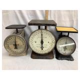 (3) Vintage Kitchen Scales