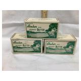 (3) Amber Creamery, Amber Iowa 1 lb. Cardboard