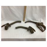 (3) Brass Gas Pumps, All Dubuque, Iowa, (2)