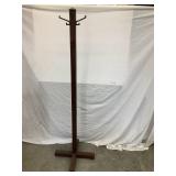 Vintage Metal Hall Tree w/ Brass Hooks, 68'T,