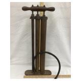 Vintage Brass (3 Tube) Air Pump, 22' T
