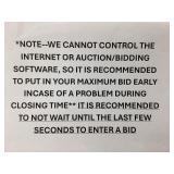 READ ALL BEFORE BIDDING
