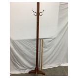 Wood Hall Tree, NO SHIPPING, 56 3/4'T, Missing