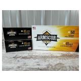200 Rounds Armscor 45 ACP 230gr FMJ