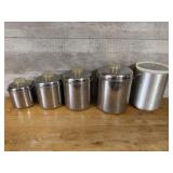 Vintage Canister set with Ice Bucket