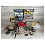 John Deere tractor, wagon, maps, belts