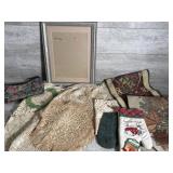 Linens, table runners picture frame